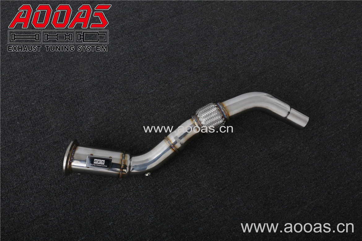 Jaguar F-type 2.0T,   All SS304 / Decat (Catless) Downpipe